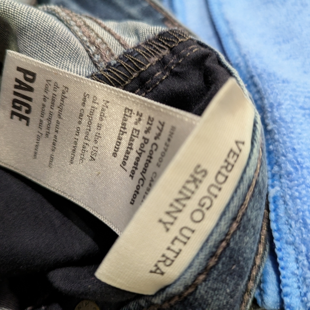 PAIGE Blue Jean Shorts Size 30 - Picture 8 of 8